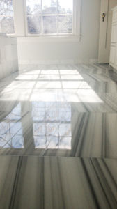 floor after marble restoration service