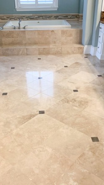 travertine cleaning and polishing