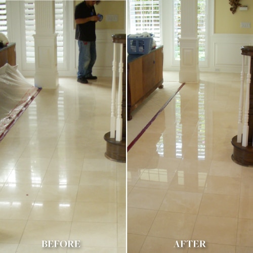 professional marble floor cleaning