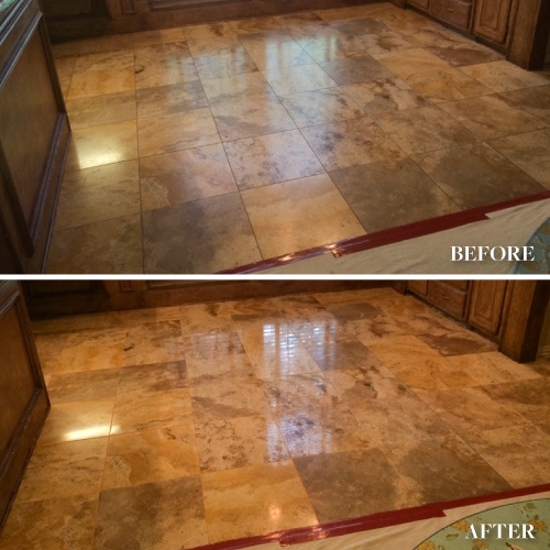 travertine restoration in Dallas