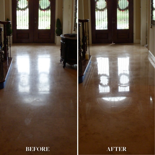 travertine restoration in Dallas