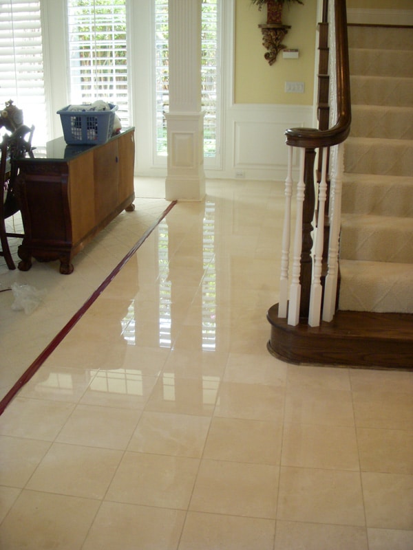 professional marble floor cleaning